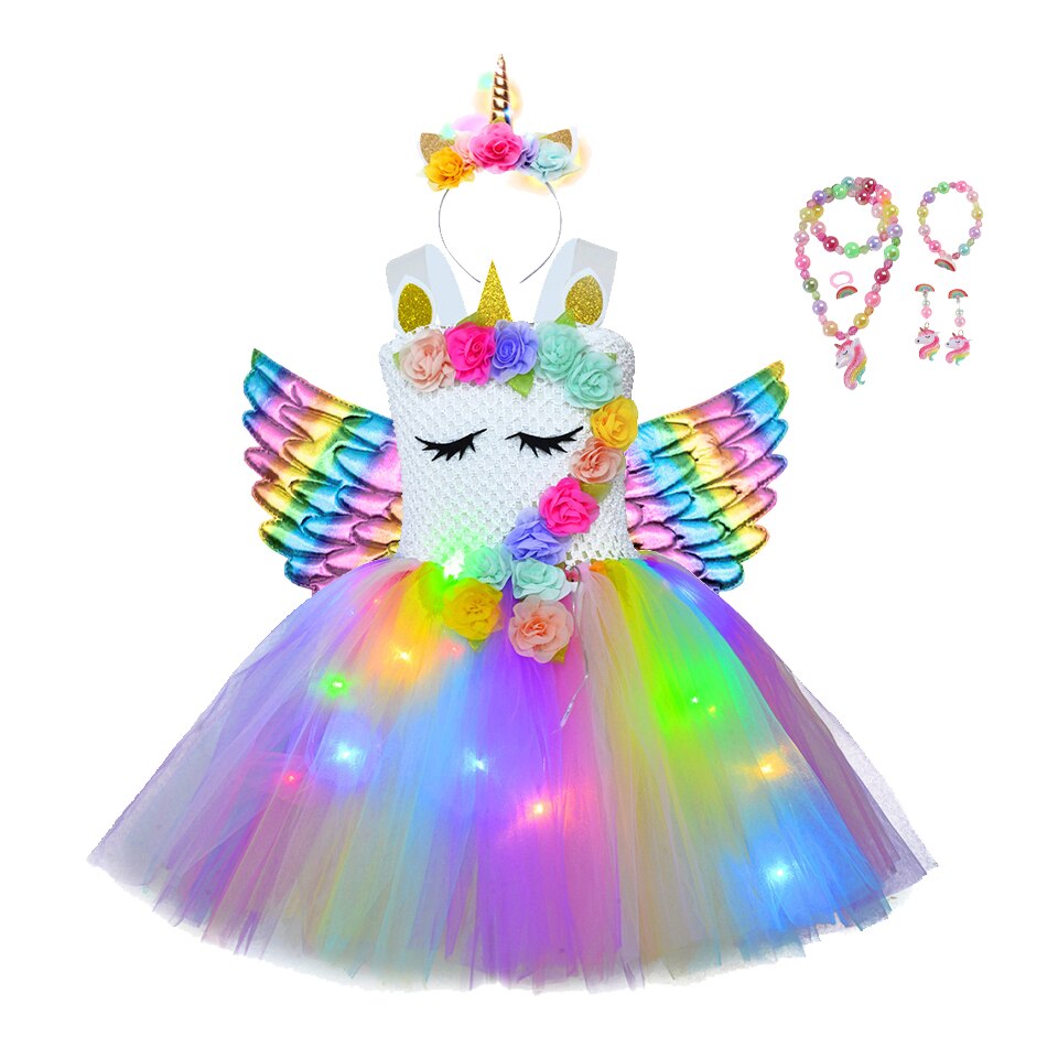 Unicorn Dresses with LED Lights - Cute As A Button Boutique