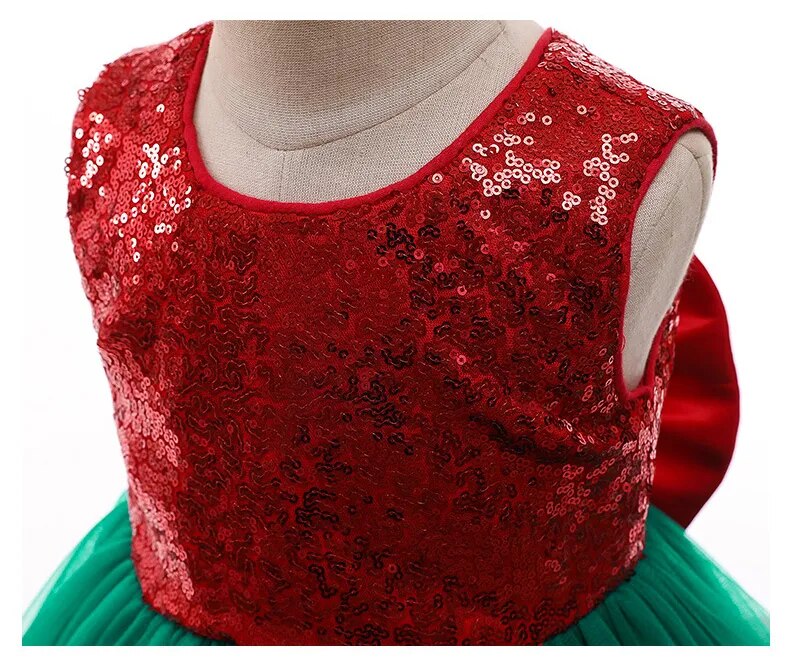 Children Sequins Christmas Dress Party Dresses - Cute As A Button Boutique