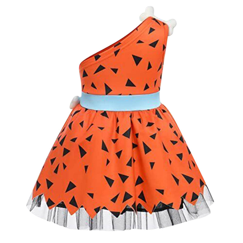 Elegant Girls Halloween Dress Toddler Kids Caveman Costume  Cavegirl Mesh Tulle Princess Dress Party Outfits - Cute As A Button Boutique