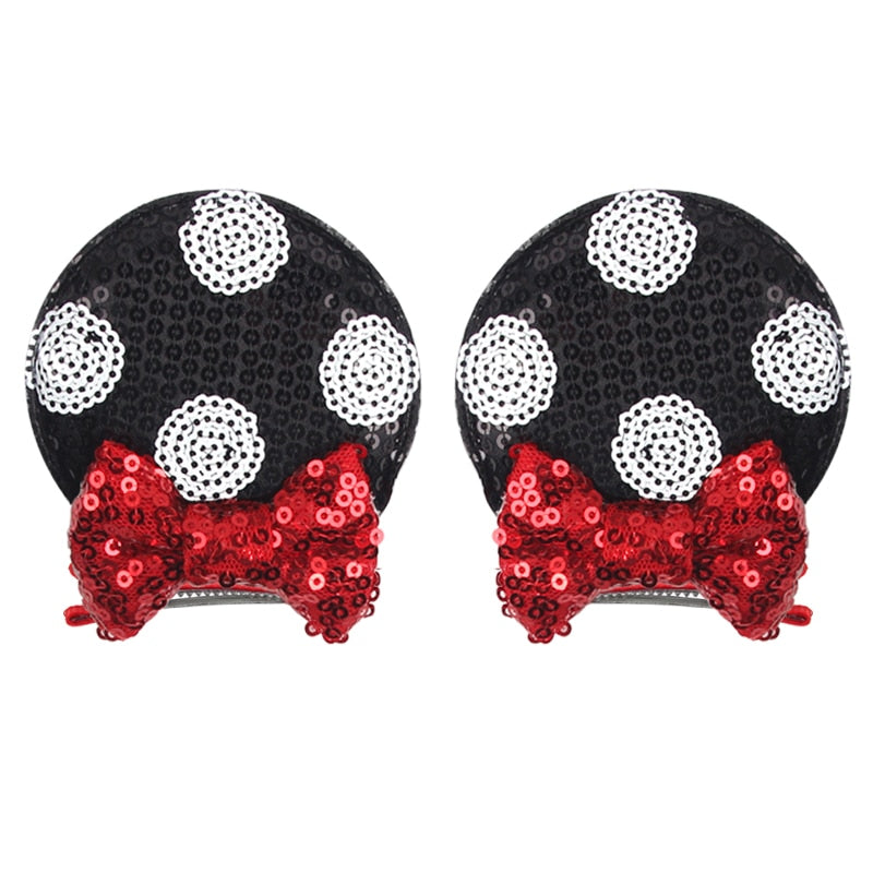 Ears Bow Hair Clips - Cute As A Button Boutique