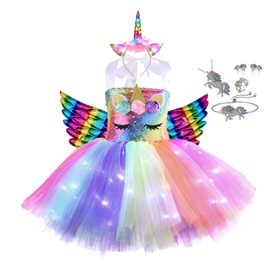 Unicorn Dresses with LED Lights - Cute As A Button Boutique