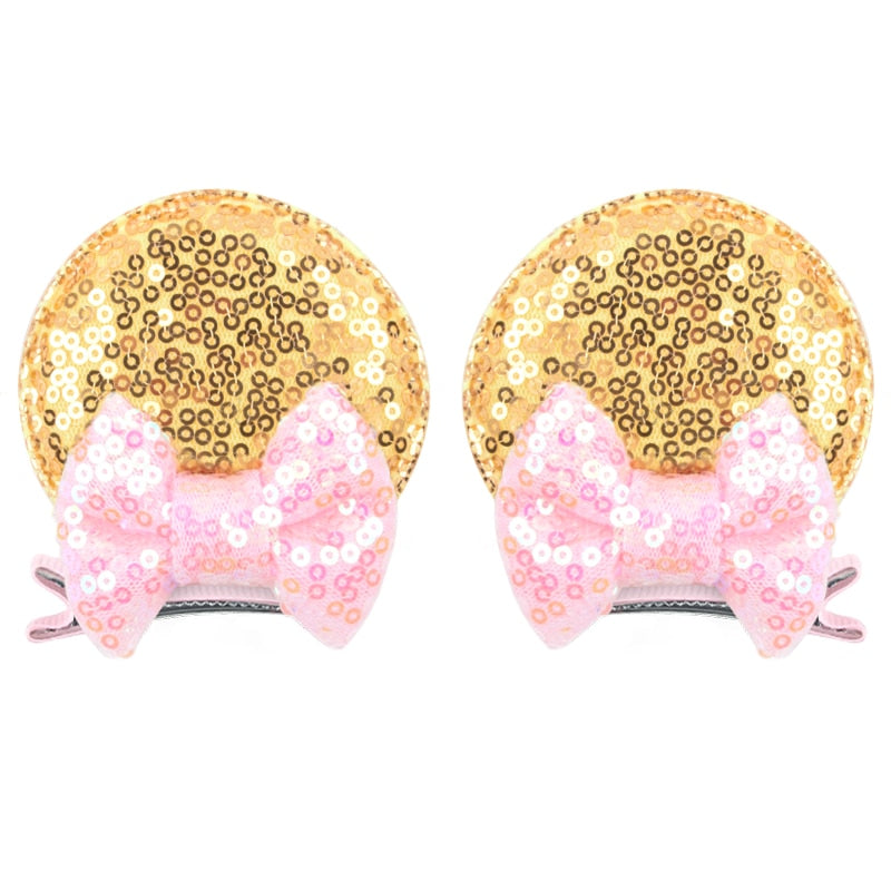 Ears Bow Hair Clips - Cute As A Button Boutique