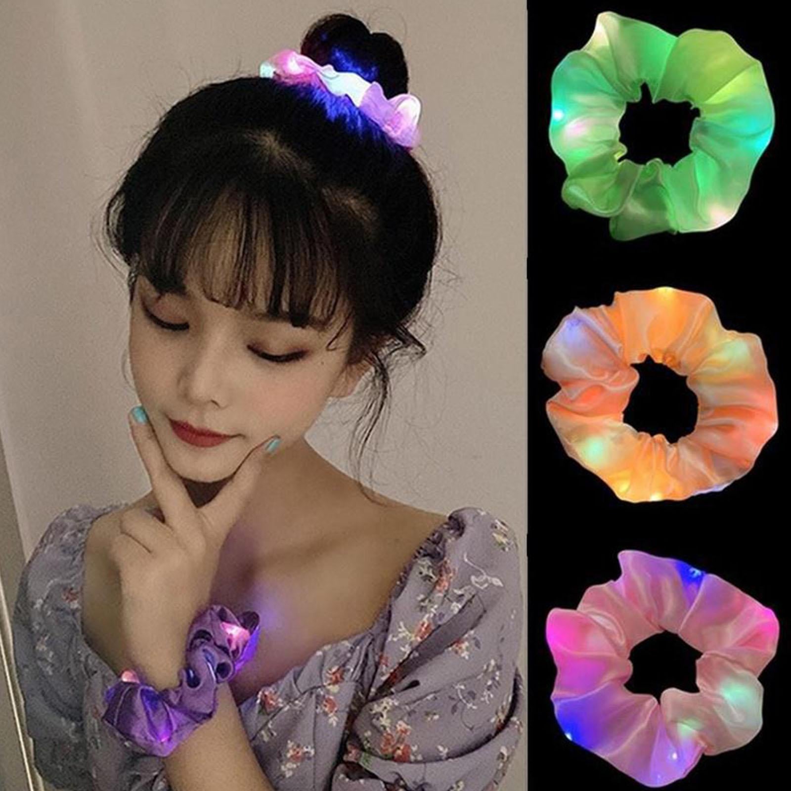 LED Luminous Hair Band Scrunchies - Cute As A Button Boutique