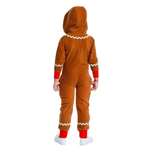 Unisex Girls Boys Gingerbread Jumpsuit Kids Cute Cookie Onesie Christmas - Cute As A Button Boutique