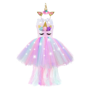 Unicorn Dresses with LED Lights - Cute As A Button Boutique