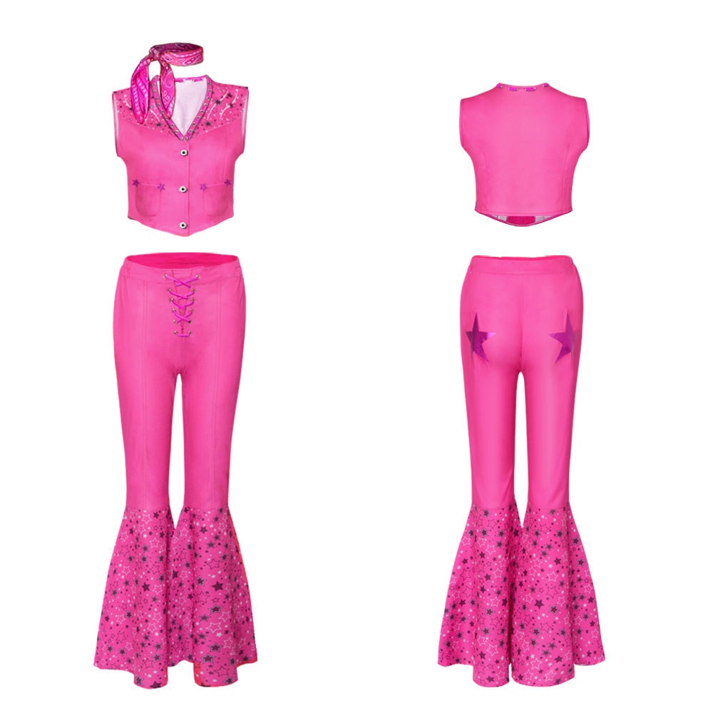 New Movies Halloween Girls Barbie Costume Party Vintage Pink Clothing Set - Cute As A Button Boutique