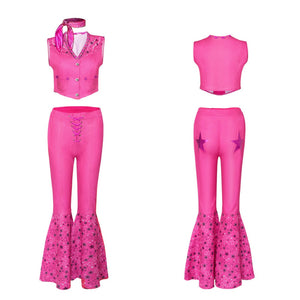 New Movies Halloween Girls Barbie Costume Party Vintage Pink Clothing Set - Cute As A Button Boutique