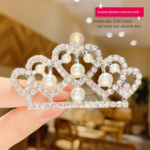 Crown Hair Comb Princess Pearl - Cute As A Button Boutique