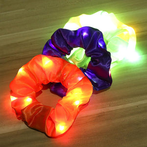 LED Luminous Hair Band Scrunchies - Cute As A Button Boutique