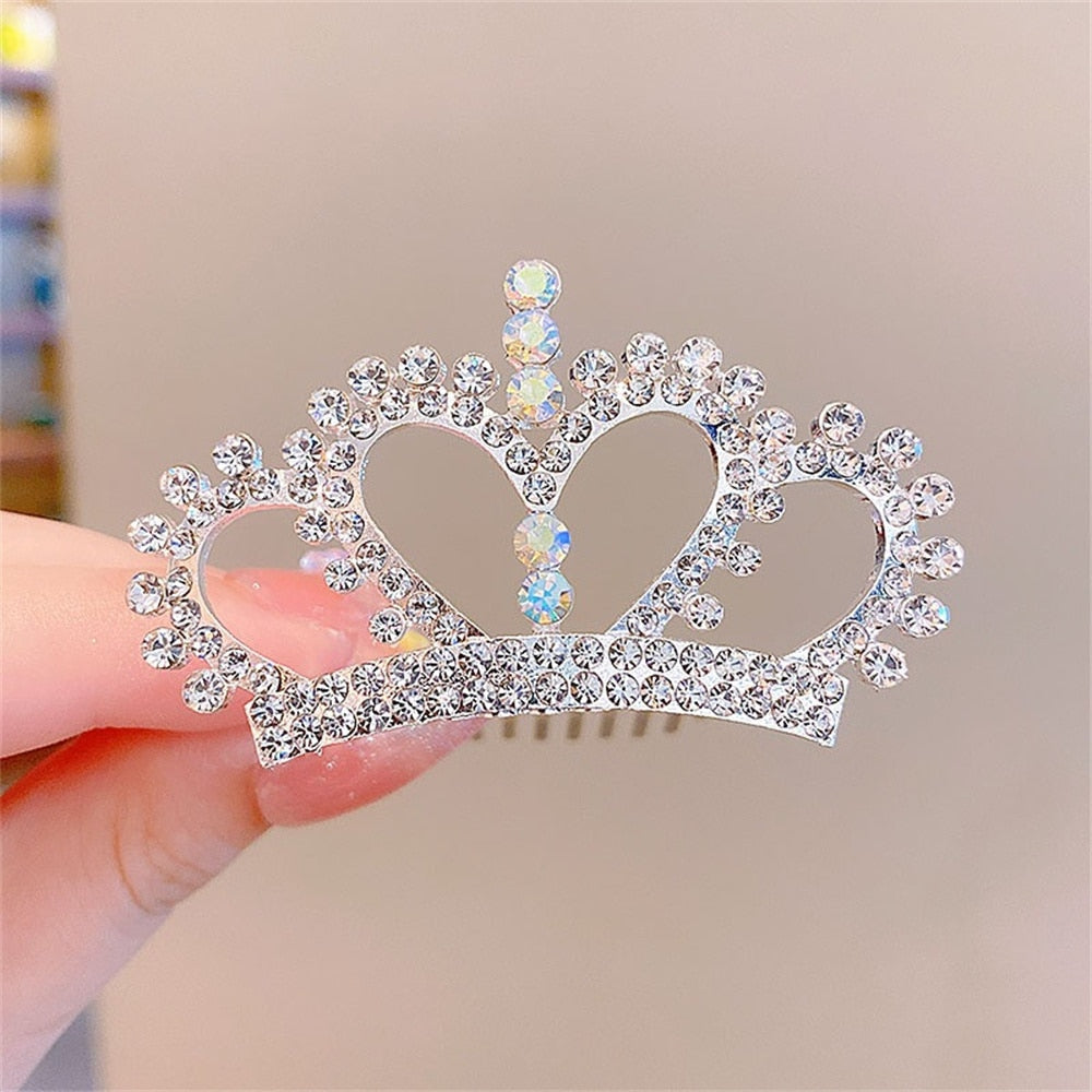 Crown Hair Comb Princess Pearl - Cute As A Button Boutique