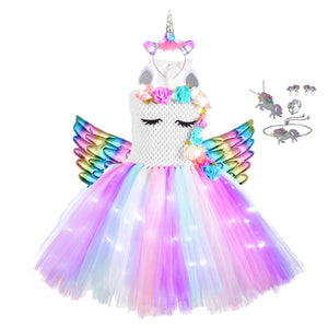 Unicorn Dresses with LED Lights - Cute As A Button Boutique