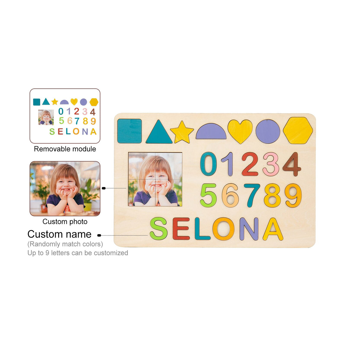 Name Puzzle for Kids Personalized Baby Gifts - Cute As A Button Boutique