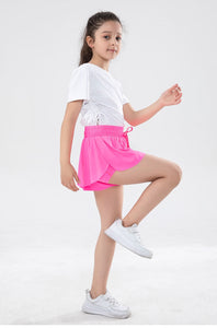 Girls Flowy Shorts Butterfly Shorts With Pocket 2-in-1 Athletic Shorts For Kids Active Workout Sports Tennis 3-15 Years - Cute As A Button Boutique