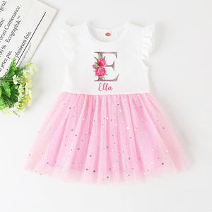 Personalised Baby Girls Dress - Cute As A Button Boutique