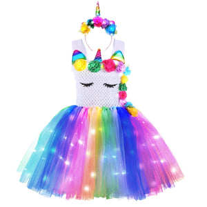 Unicorn Dresses with LED Lights - Cute As A Button Boutique