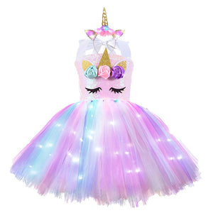 Unicorn Dresses with LED Lights - Cute As A Button Boutique