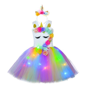 Unicorn Dresses with LED Lights - Cute As A Button Boutique