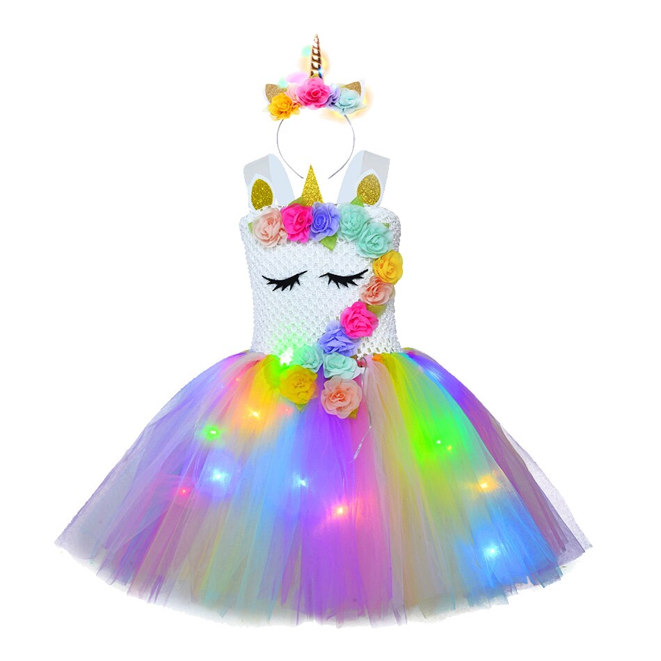 Unicorn Dresses with LED Lights - Cute As A Button Boutique