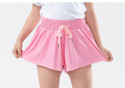 Girls Flowy Shorts Butterfly Shorts With Pocket 2-in-1 Athletic Shorts For Kids Active Workout Sports Tennis 3-15 Years - Cute As A Button Boutique