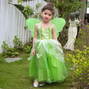 Girls Tinkerbell Fairy Dresses LED Light Up for Girls Costume Kids Cosplay Flower Fairy Princess Clothes Christmas Party Outfit - Cute As A Button Boutique