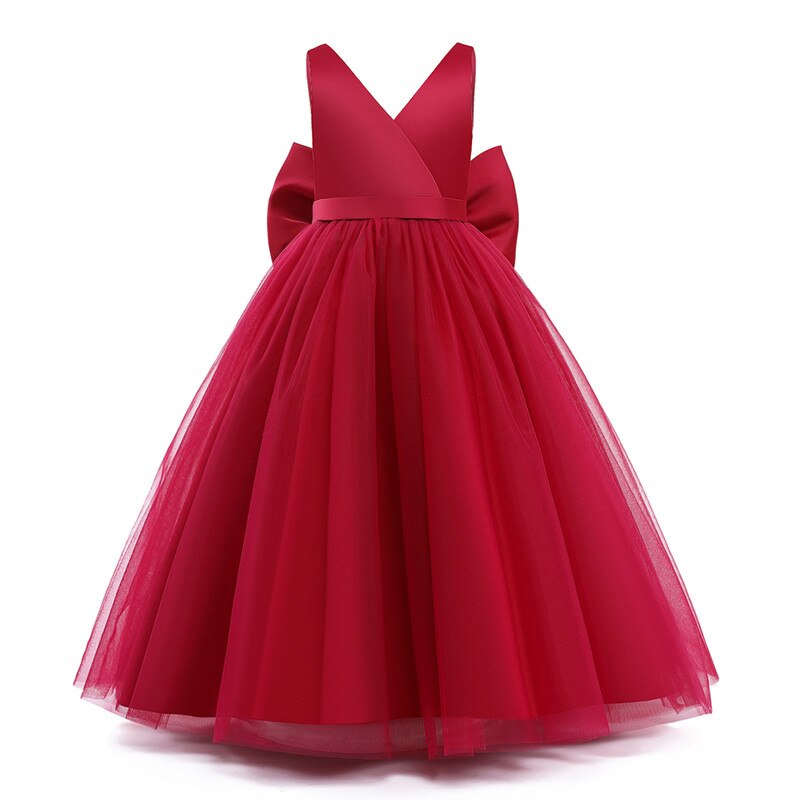 Elegant Girl Bow Dress - Cute As A Button Boutique