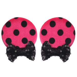 Ears Bow Hair Clips - Cute As A Button Boutique