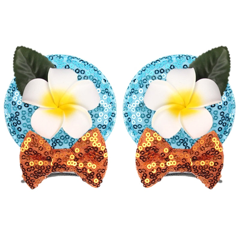 Ears Bow Hair Clips - Cute As A Button Boutique