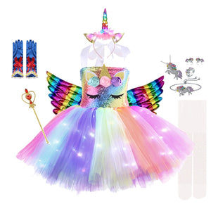 Unicorn Dresses with LED Lights - Cute As A Button Boutique