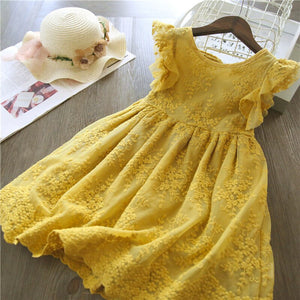 Elegant Lace Flower Dress - Cute As A Button Boutique