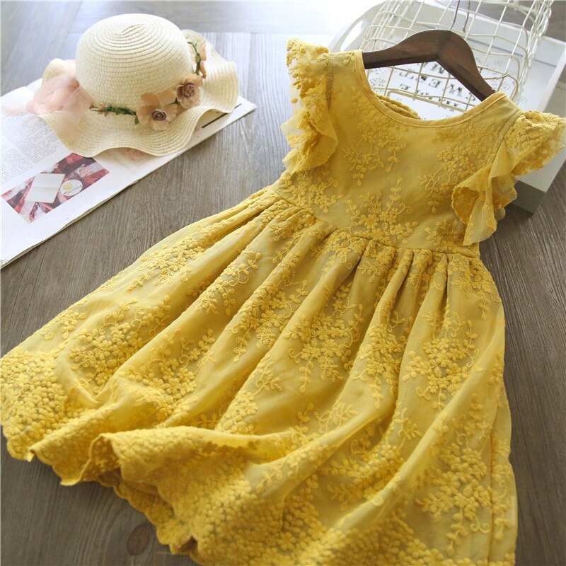 Elegant Lace Flower Dress - Cute As A Button Boutique