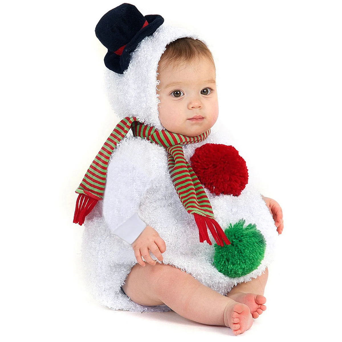 Christmas Clothes Baby Snowman Romper - Cute As A Button Boutique