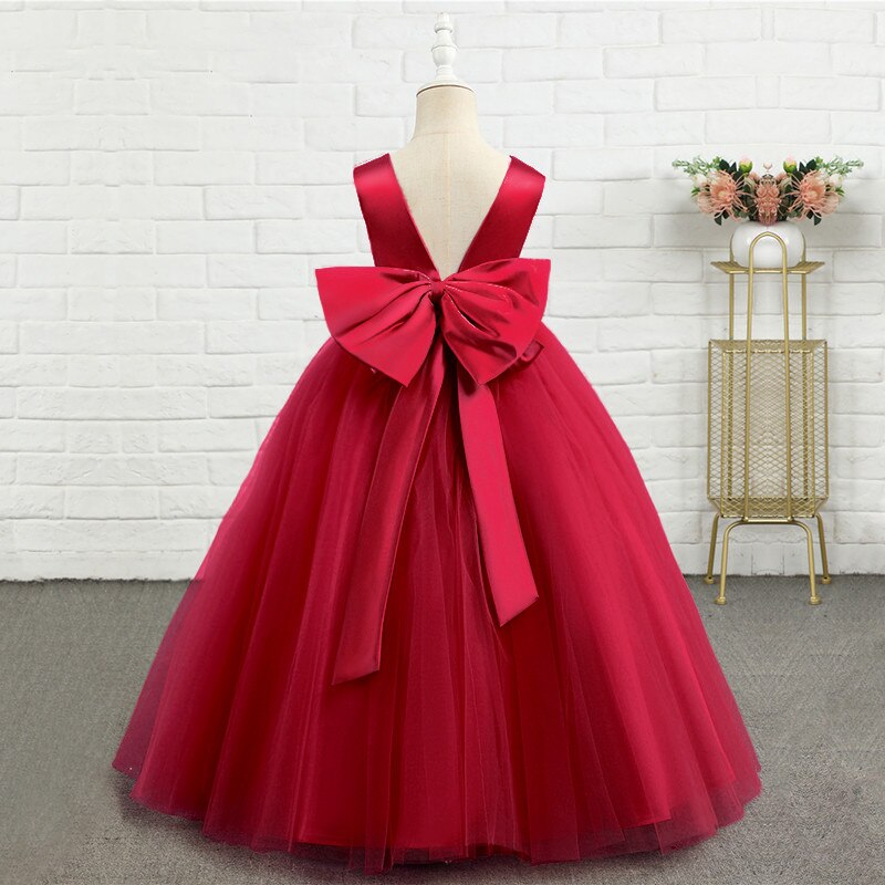 Elegant Girl Bow Dress - Cute As A Button Boutique