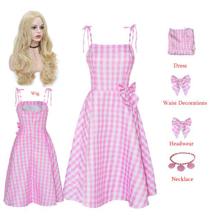 New Movies Halloween Girls Barbie Costume Party Vintage Pink Clothing Set - Cute As A Button Boutique