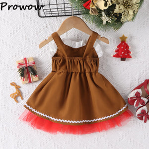 Toddler Girl Christmas Dresses Sleeveless Brown Deer Sequins Dress - Cute As A Button Boutique