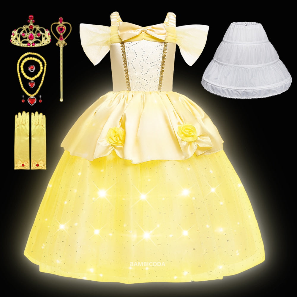 Princess belle dress up costume best sale