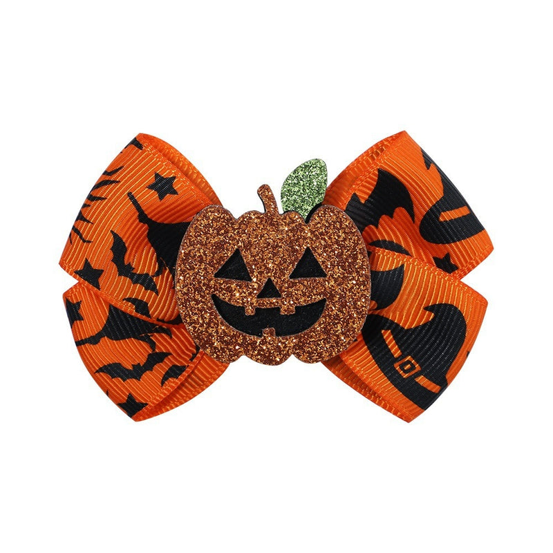 Halloween Fun Spider Pumpkin Hair Clip Happy 2023 Halloween Party Kids Favor Trick Or Treat Halloween Hair Accessories - Cute As A Button Boutique