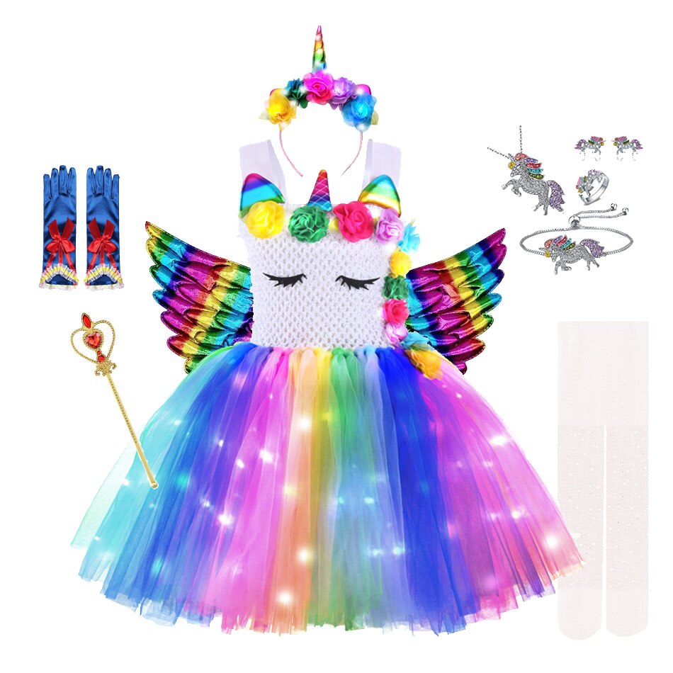 Unicorn Dresses with LED Lights - Cute As A Button Boutique