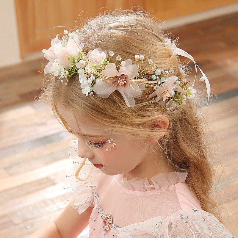 Crystal Flower Crown - Cute As A Button Boutique