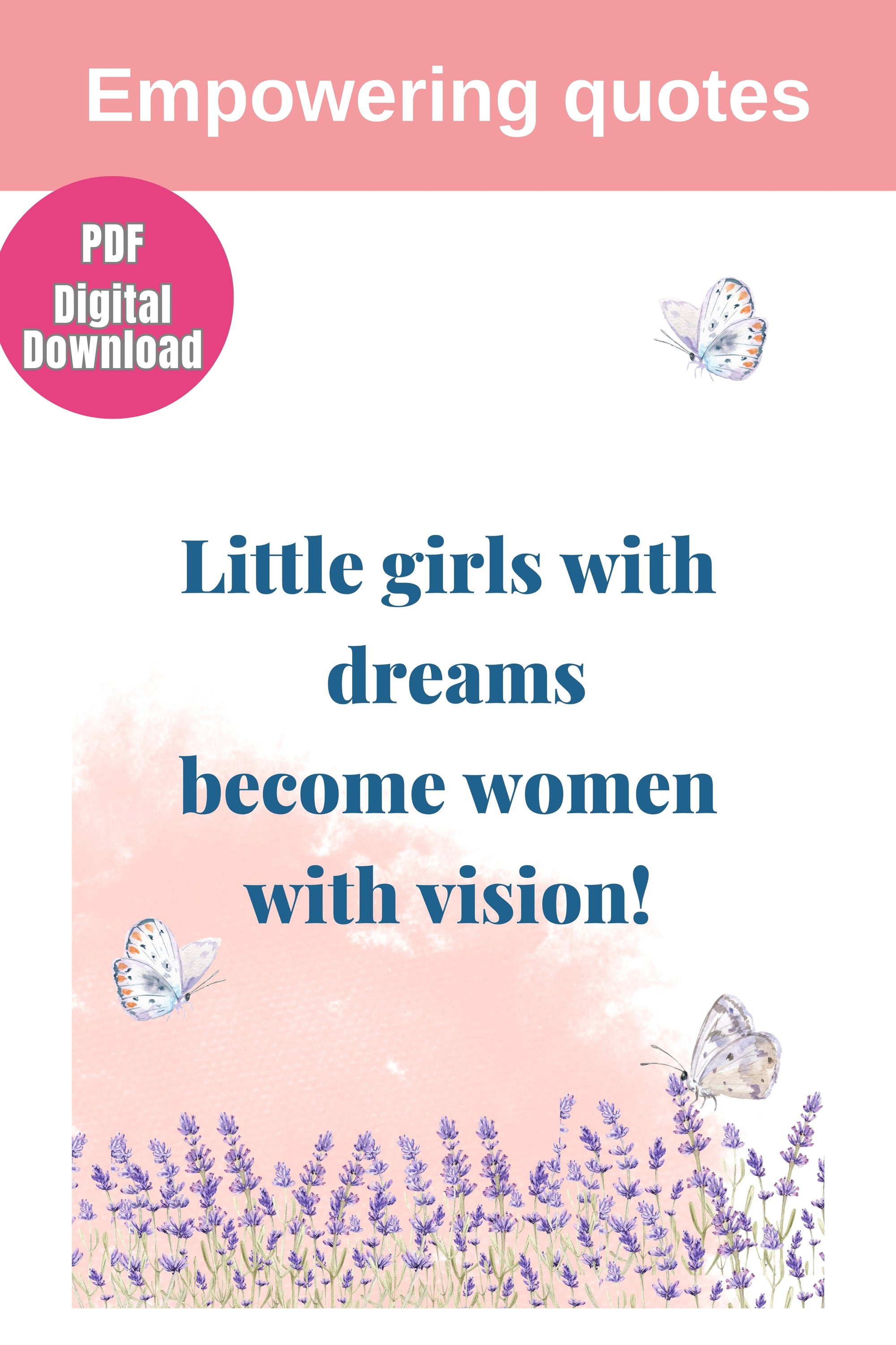 Girls diary printable file Daily Journal Digital Download