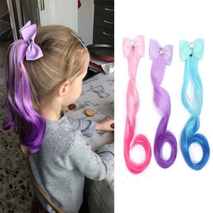 Cute Children Hair Clips Headdress Ponytail Hair Colorful Pigtail - Cute As A Button Boutique