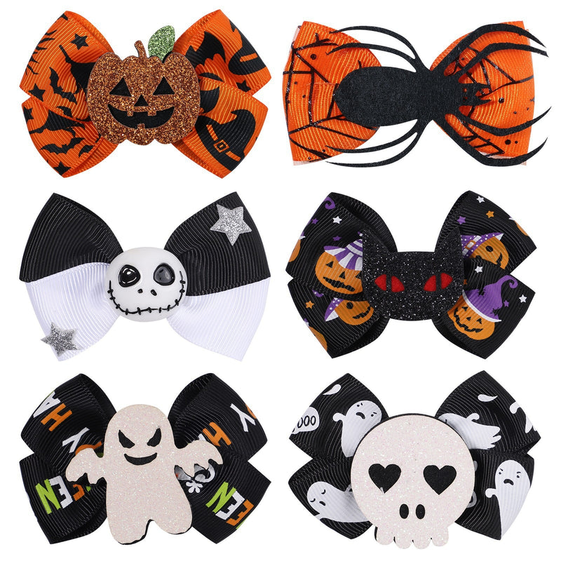 Halloween Fun Spider Pumpkin Hair Clip Happy 2023 Halloween Party Kids Favor Trick Or Treat Halloween Hair Accessories - Cute As A Button Boutique