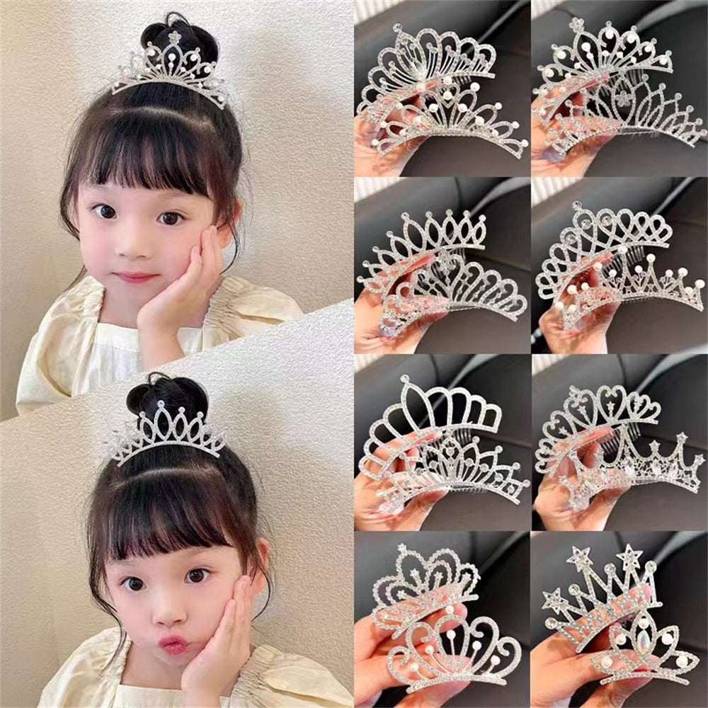 Crown Hair Comb Princess Pearl - Cute As A Button Boutique