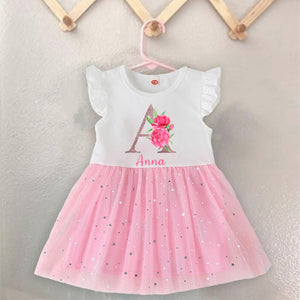 Personalised Baby Girls Dress - Cute As A Button Boutique