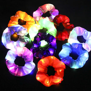 LED Luminous Hair Band Scrunchies - Cute As A Button Boutique