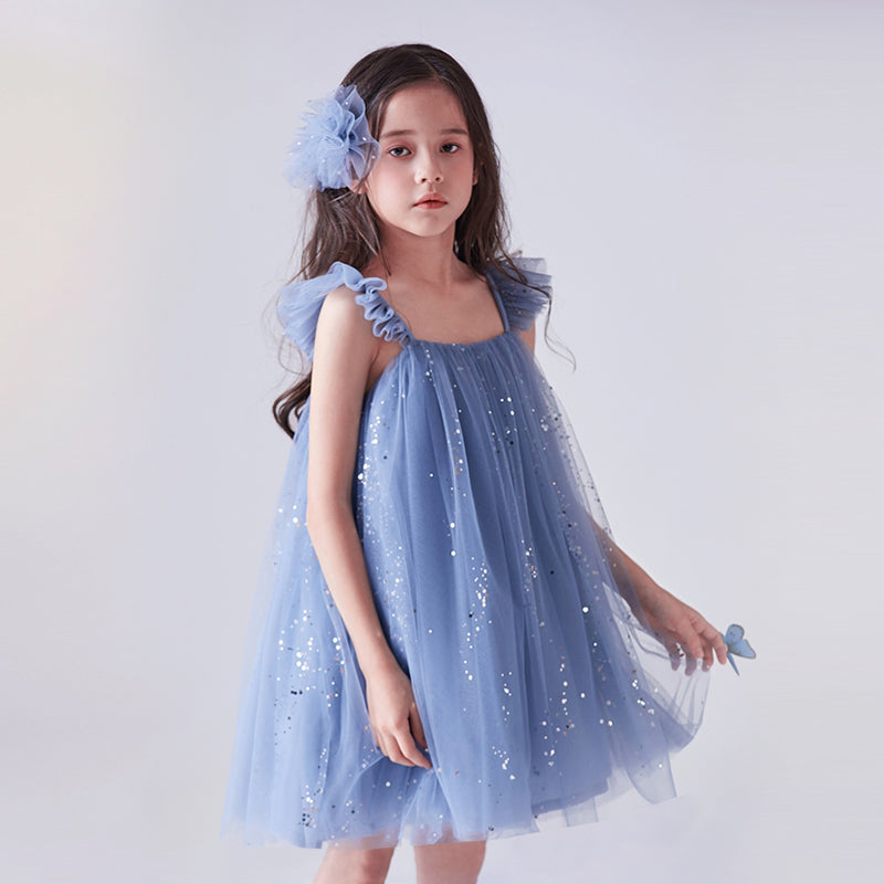 Faye Dress - Blue - Cute As A Button Boutique