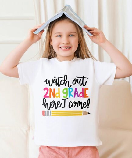 First Day of  School Shirt Preschool 2nd Grade Child Shirts