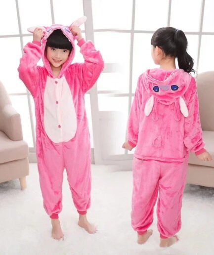 Disney Lilo & Stitch One-Piece Pajamas Children Onesies Winter Warm - Cute As A Button Boutique